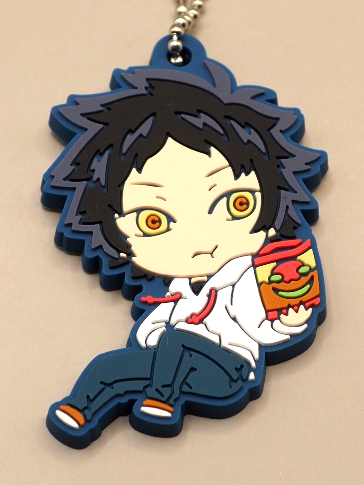 Tsukihiko Amo World Trigger Deforaba Rubber Mascot Keychain Japan