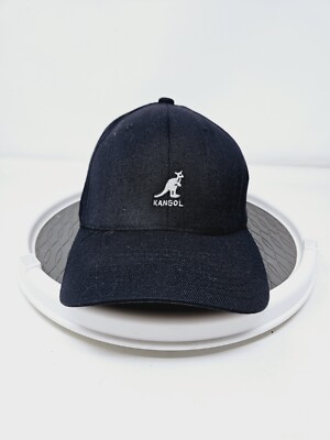 Kangol Flexfit Wool Baseball Hat BLACK Size S/M Used Condition FAST SHIPPING 