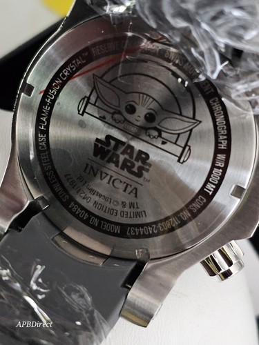Pre-owned Invicta - Star Wars 228 Grogu Mandalorian - Venom 1000m Baby Yoda Mens Watch