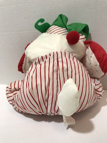 Fisher Price Puffalump Plush Christmas Puppy Dog White Red Present 1991