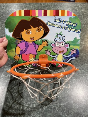Nickelodeon Dora The Explorer Basketball Set - Hoop, Net & Door Hanger *No Ball*