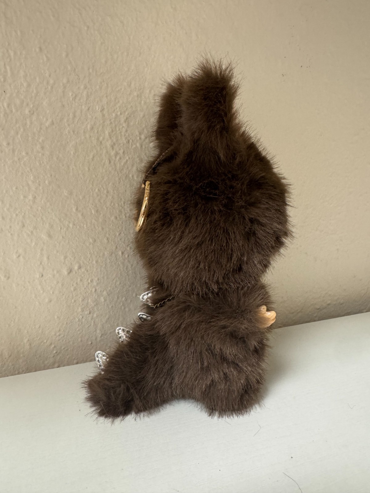 PopMart Labubu Pendant The Monsters Little Brown Zimomo Vinyl Face
