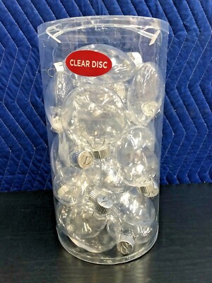 Art Minds Clear Fillable 3'' Disk shaped Ornaments Box of 124