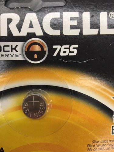 DURACELL Duralock 76S Button Coin Battery 1.5v Photo/Camera EXP76/SR44