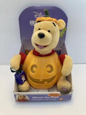 Gemmy Winnie the Pooh 2004 Sings Dances Halloween Rumbly in My Tummy New! Video