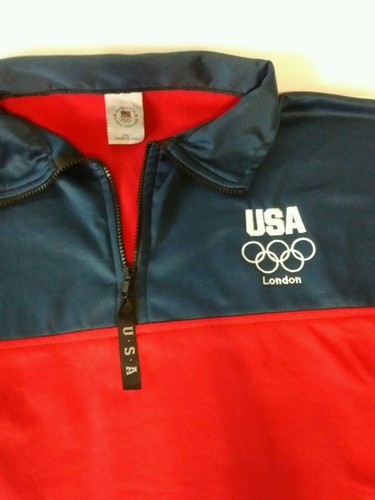Olympic USA pullover lined warmup jacket, size XXL (London)