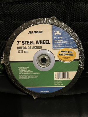 Arnold Steel Wheel with 55 lb Load-Rating 7-Inch x 1.5-Inch 490-321-0001--NEW