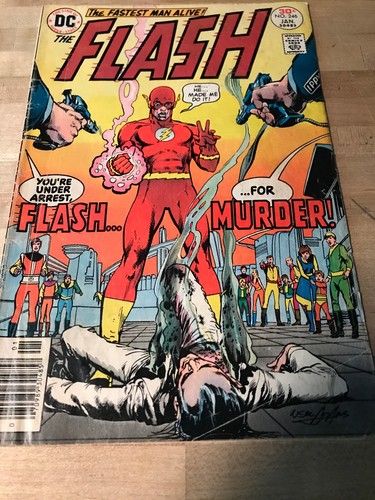 THE FLASH #246-(4.5-5.5)-FLASH THE MURDER! -NEAL ADAMS ART-DC COMICS THE FLASH #246-(4.5-5.5)-FLASH THE MURDER! -NEAL ADAMS ART-DC COMICS