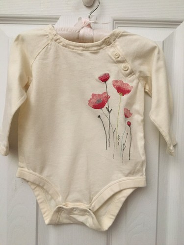 Baby Gap 6-12 Months Girl One-piece Flower Embroided Pink | eBay