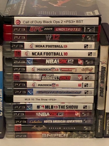 Huge Lot Of 55 Video Games Ps2 Ps3 Wii Xbox 360 Xbox Kinect Game Cube And PC