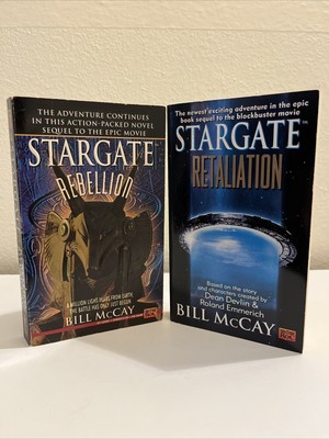 Stargate: Rebellion #1 & Retaliation #2 By Bill Mccay - Sci Fi Paperback Lot