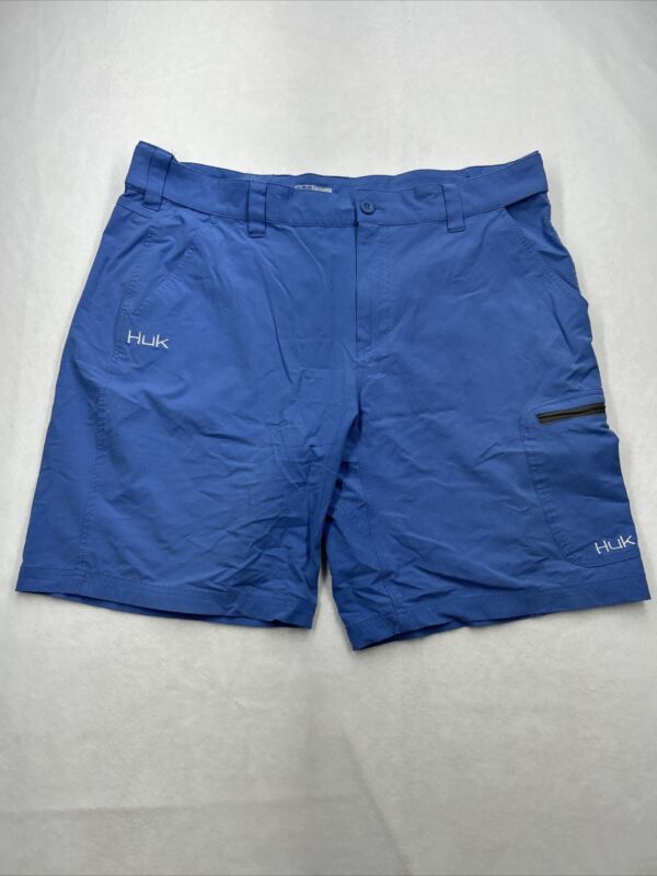 Huk Performance Mens Size XXL Fishing Shorts Blue