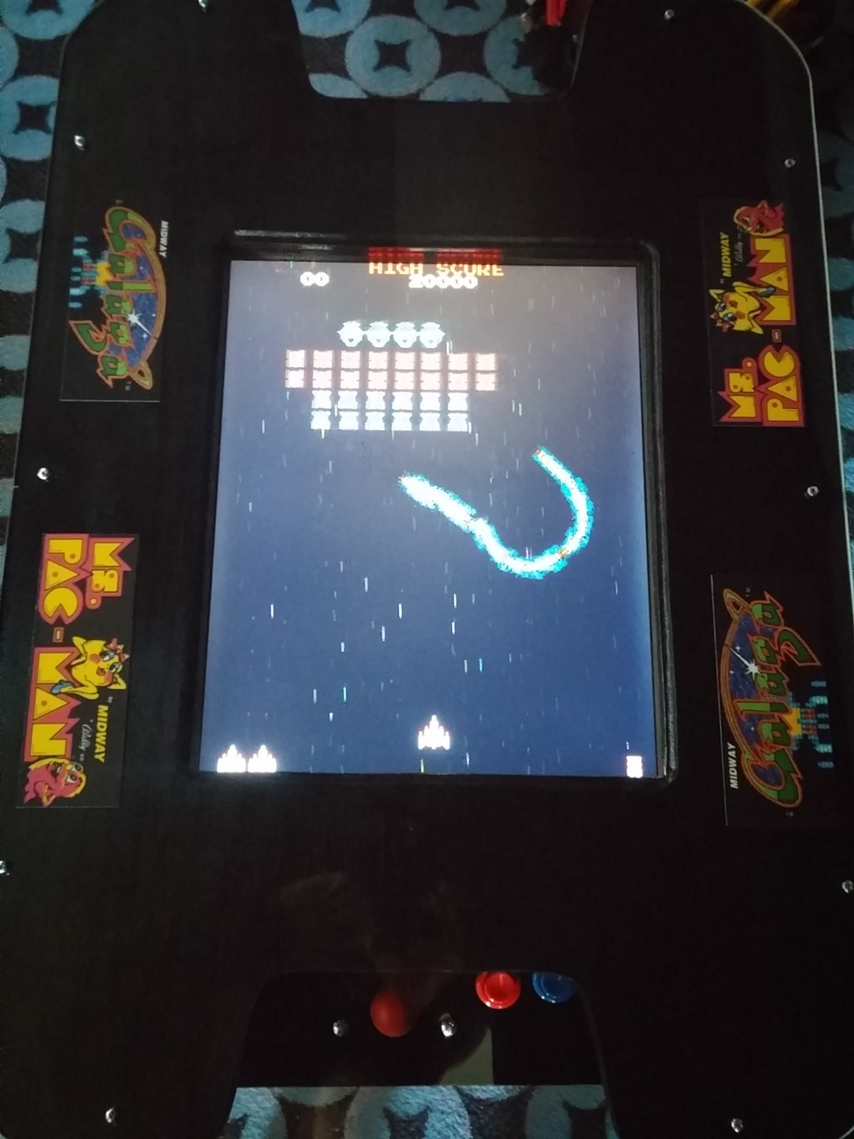 NEW MS PAC-MAN GALAGA COCKTAIL TABLE VIDEO ARCADE GAME, 5 YR WARRANTY, FREE SHIP