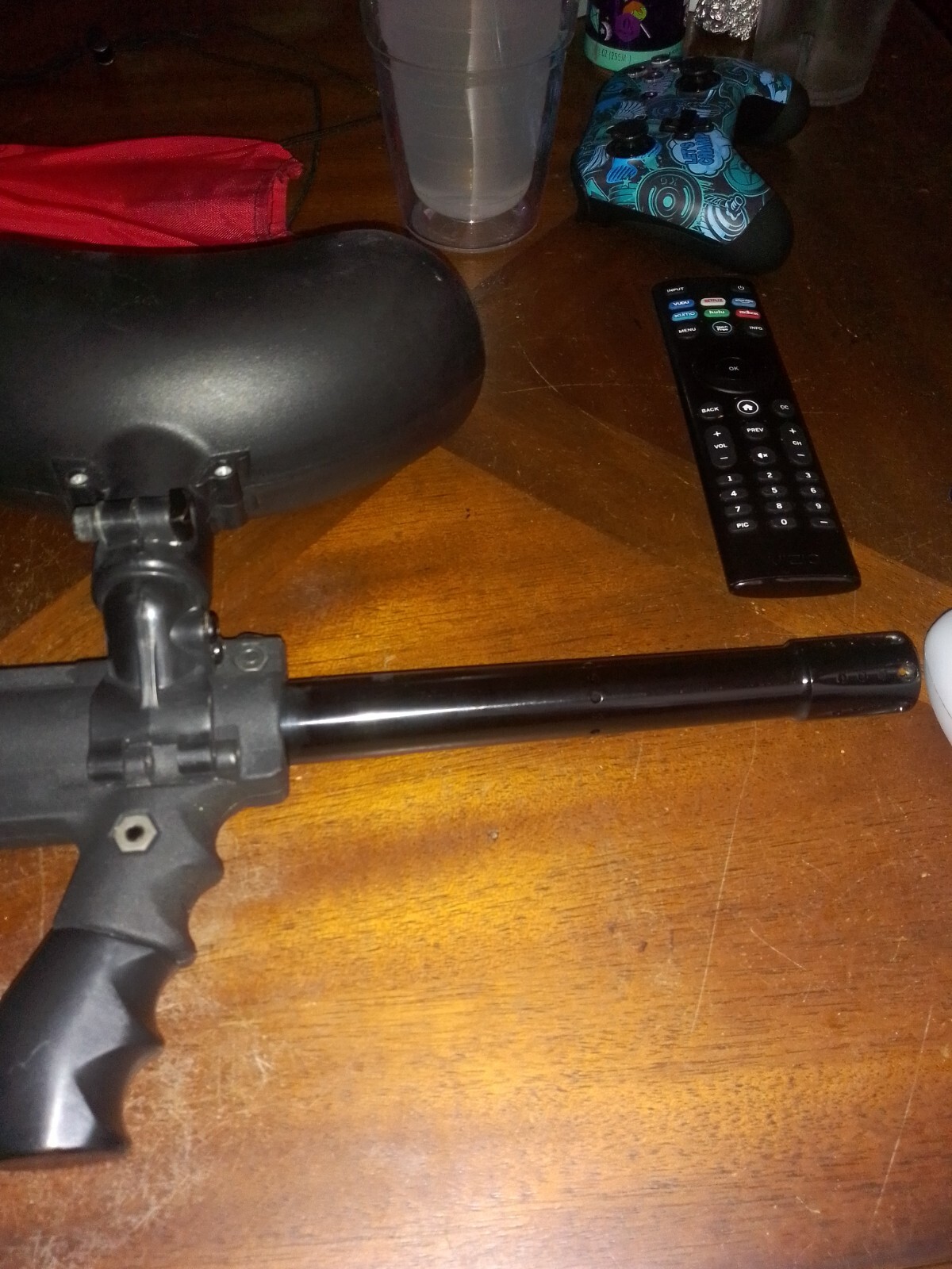 Tippmann Model 98 Custom Paintball Gun- Barrel Double Trigger & Core Ball Tank