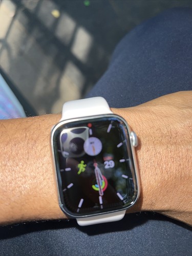 Apple Watch Series 7 45mm Silver Stainless Steel Case with Apple Watch Series 7 45mm Silver Stainless Steel Case with
