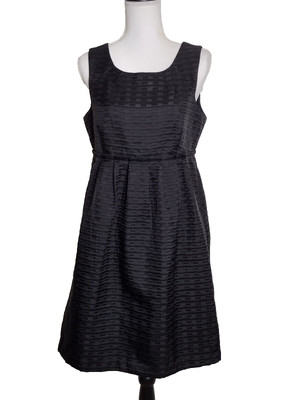 Max and Cleo Women Black Dress Sleeveless Lined Back Zipper Pockets size 12