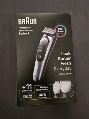 Braun Barttrimmer BT9440, Trimmer mit Barber Tools Elektrischer Bartschneider