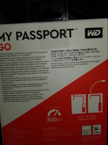 Wd my passport Cobalt Blue 500tb