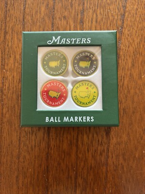 Set of 4 Masters Tournament Ball Markers Augusta Georgia **Markers Only**