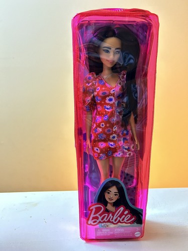 Barbie Fashionistas Asian Doll #177, Black Hair, Floral