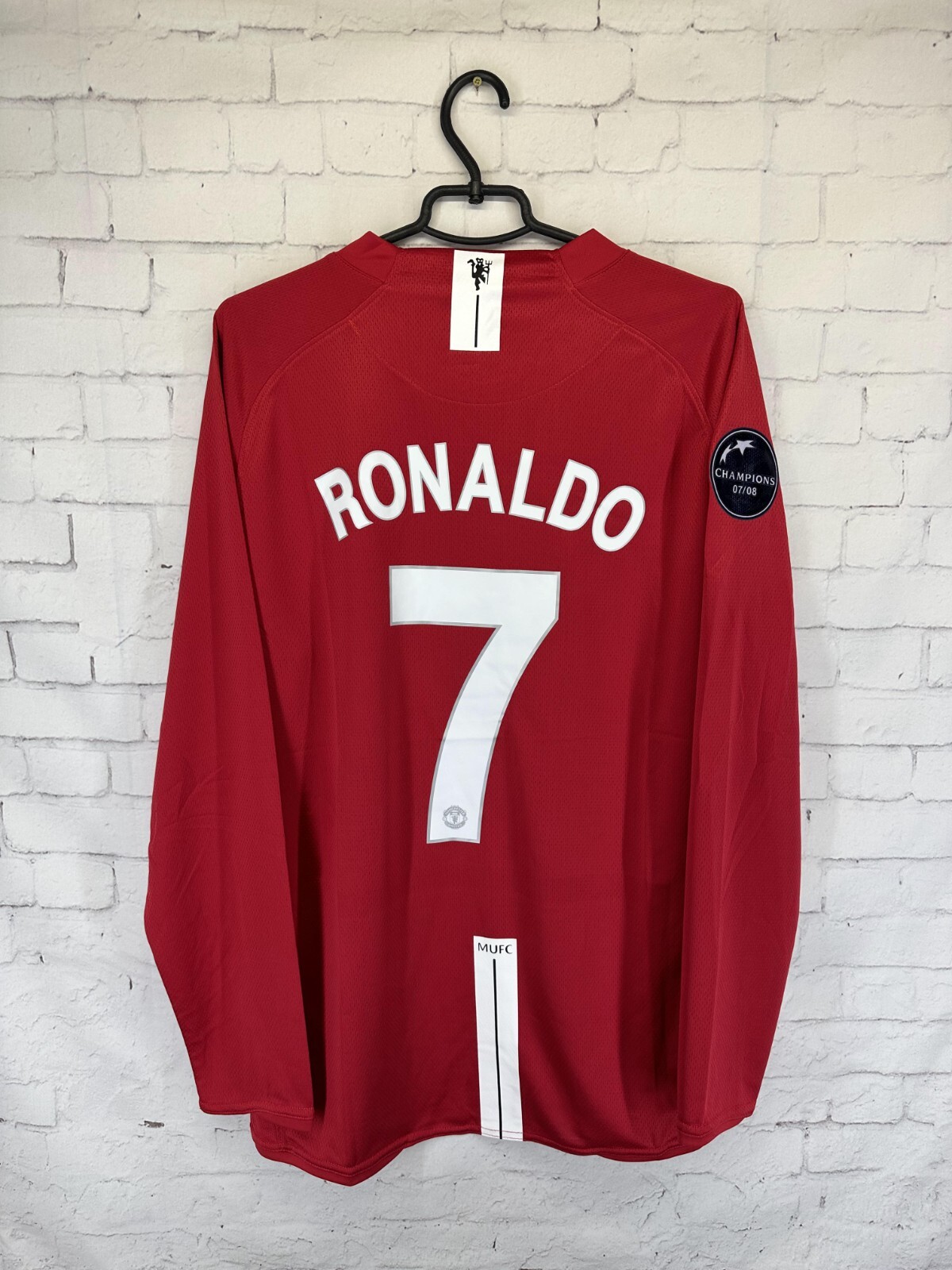 07/09マンチェスター・ユナイテッド No.7 RONALDO MANCHESTER UNITED 2007 2009 #7 RONALDO L/S FOOTBALL SHIRT