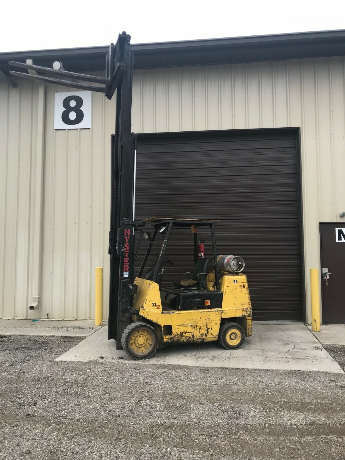 8000 LBS HYSTER PROPANE FORKLIFT: YODER #65048