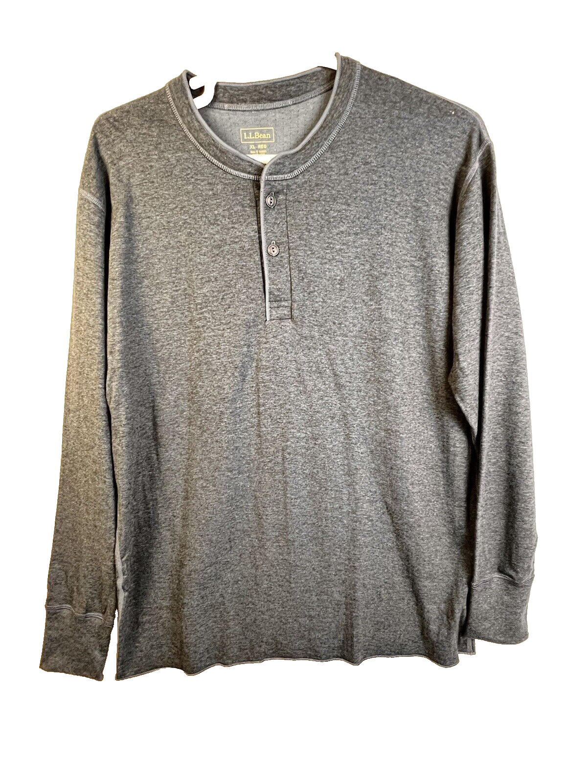 【Fate.T】 L.L. Bean Men XL Traditional Fit Henley Shirt River Driver