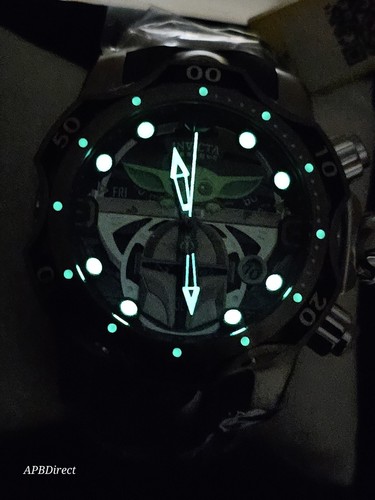 Pre-owned Invicta - Star Wars 228 Grogu Mandalorian - Venom 1000m Baby Yoda Mens Watch
