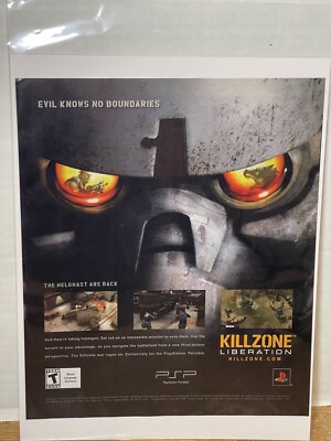 Killzone Liberation Playstation PSP Game Promo 2007 Full Page Print Ad