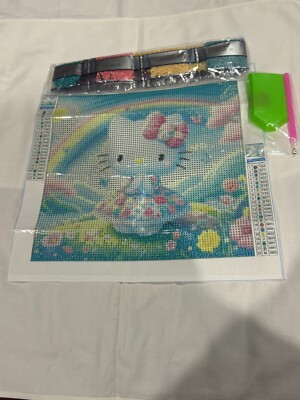 5D DIY Diamond Art Painting, Embroidery Kit Art Craft Hello Kitty