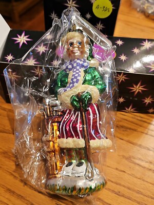 EXTREMELY RARE ''Queen Of The Green Lady Golf Christopher Radko Ornament NEW A229