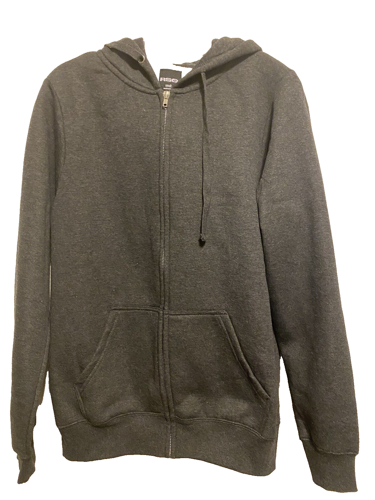 トップス Short Hoodie(Charcoal Gray) RSQ Hoodie Full Zip Sweatshirt Mens Small Charcoal Gray