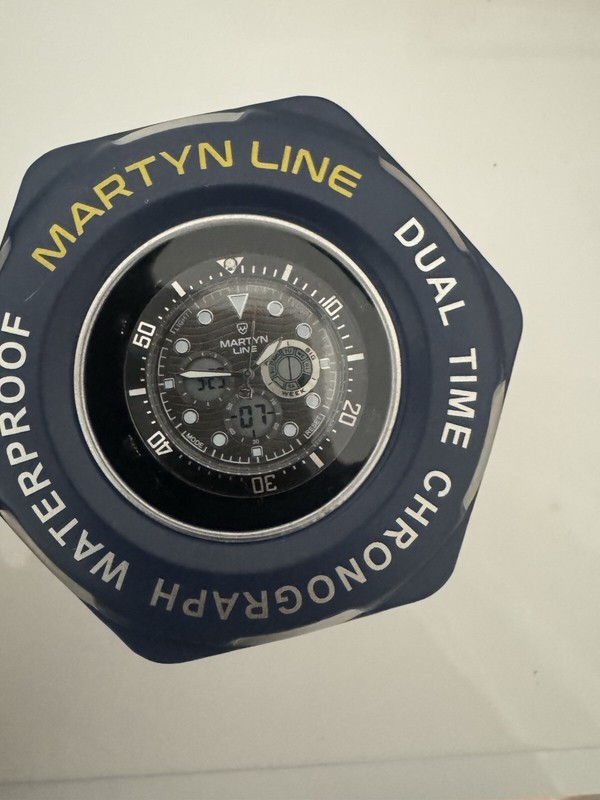 Montre Martyn Line Dual Time, Chronographe Waterproof, Neuve Dans Sa BoÃ®Te 