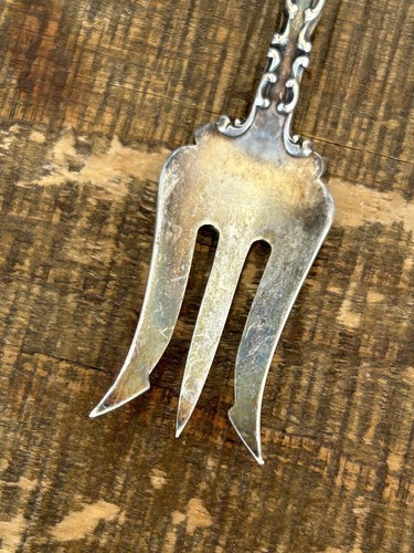 Antique Sterling Silver Pickle Fork by Mechanics Sterling Co / Watson St. Louis