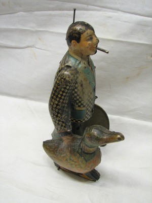 Early 1930s Marx Joe Penner Goo-Goo Duck Tin Litho Wind-Up Toy w/Rare Box Windup
