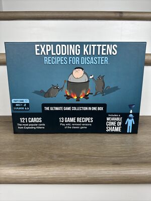 Exploding Kittens Deluxe Game Recipes 4 Disaster Ultimate Collection Complete