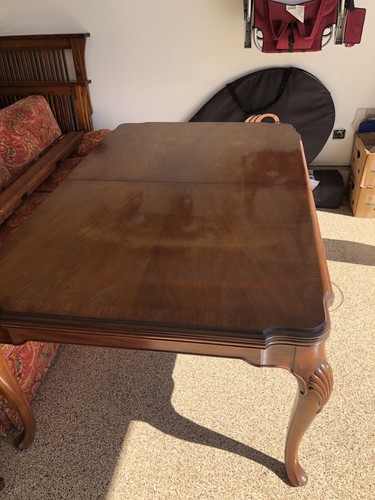 Mahogany John Widdicomb Extendable Dining Table