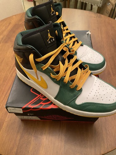とりりん様 Nike Air Jordan1 Mid Seattle Jordan 1 Mid 'Sonics' - Air Jordan - 554724 307 - gorge