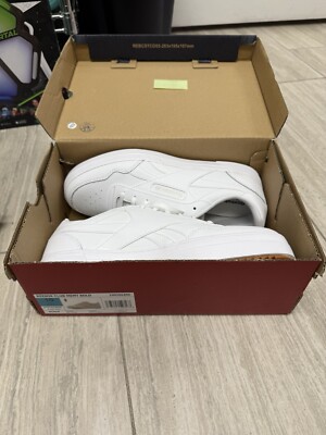 REEBOK Women's Club Memt Bold Sneaker Lace-up Shoes ~ White Size 10