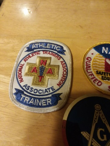 Lot Of 3 Vintage Scuba Diving , athletic Patches  and one sticker
