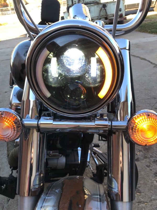 「Light Mellow Sunshine」 Amazon.com: Terisass LED Motorcycle Headlight with Housing 7