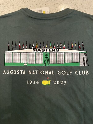 MASTERS Long Sleeve T-Shirt Scoreboard Green AUGUSTA NATIONAL New RARE   