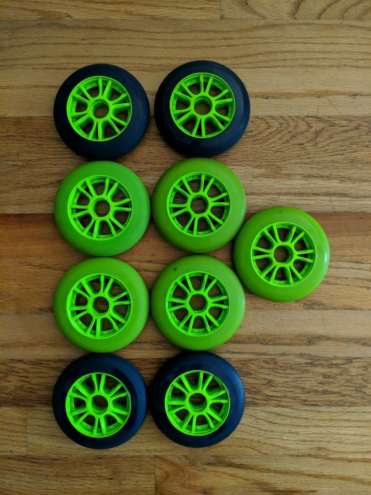 Atom Sub 7 IQ 110mm Indoor Track Inline Race Wheels Set of 8 plus 1