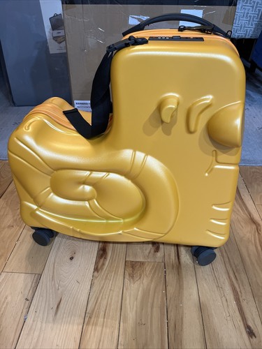 , Kids Ride-on Luggage With Spinner Wheels 20 Inches Orange