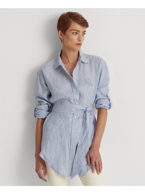 

LAUREN RALPH LAUREN Женский темно-синий топ на пуговицах с рукавами-рукавами Petites, Navy