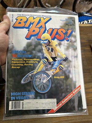 March 1983 Bmx Plus Magazine Old School Vintage BMX Freestyle Gary Ellis LOOK