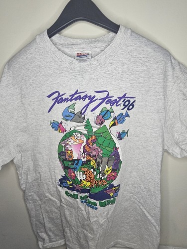 Vintage Fantasy Fest Shirt Mens Large Key West 1996 TV