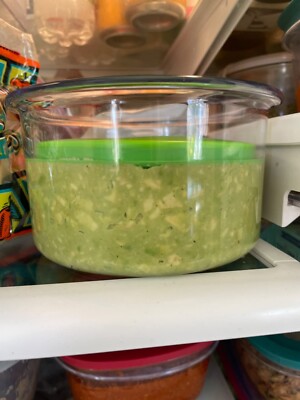 Prepworks Fresh Guacamole Prokeeper Plastic Kitchen Storage Container with Air T