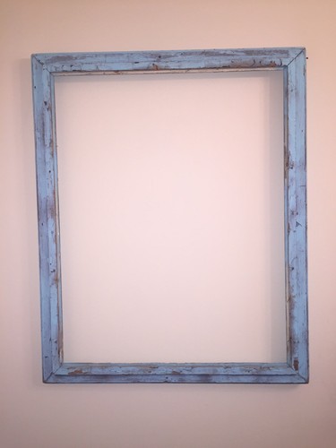 Architectural Salvage Wooden Painted Shabby Chic Ornate Picture Frame 32 X 26