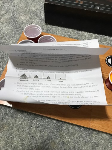 Mini Portable Folding Beer Pong Mini Folding Game board 20 cups LNC